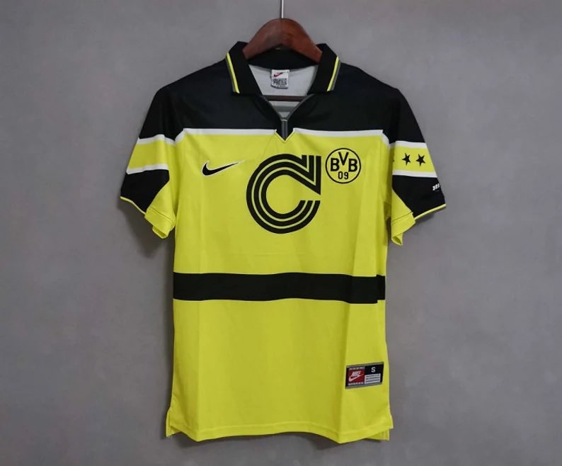 Maillot football vintage Borussia Dortmund 1997-1998 AWAY - Football Maillot football vintage Borussia Dortmund 1997-1998 AWAY - Football